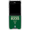 NBA Milwaukee Bucks Standard - Green Galaxy Z Flip6 Clear Case