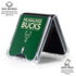 NBA Milwaukee Bucks Standard - Green Galaxy Z Flip6 Clear Case