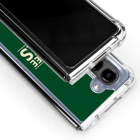 NBA Milwaukee Bucks Standard - Green Galaxy Z Fold5 5G Clear Case