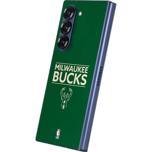 NBA Milwaukee Bucks Standard - Green Galaxy Z Fold6 Skin