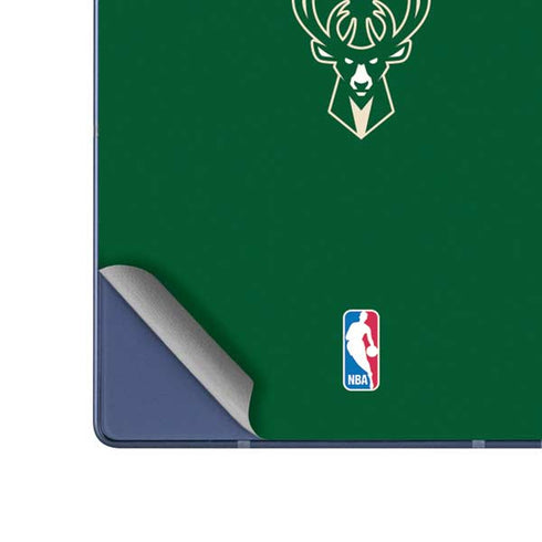 NBA Milwaukee Bucks Standard - Green Galaxy Z Fold6 Skin