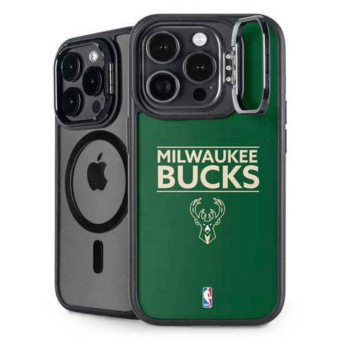 NBA Milwaukee Bucks Standard - Green iPhone 14 Pro Max Kickstand Case