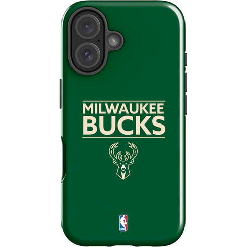 NBA Milwaukee Bucks Standard - Green iPhone 16 Impact Case