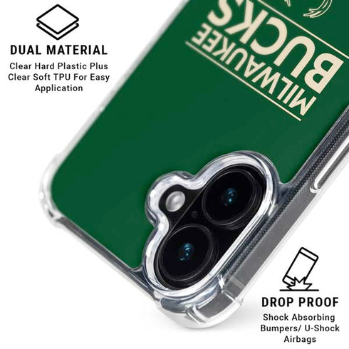 NBA Milwaukee Bucks Standard - Green iPhone 16 MagSafe Case