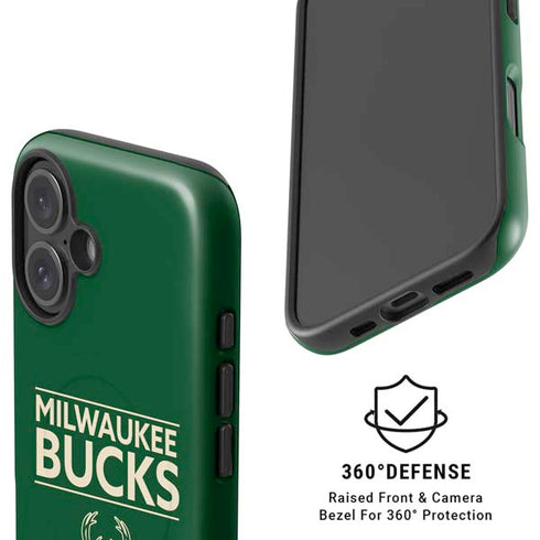 NBA Milwaukee Bucks Standard - Green iPhone 16 Magsafe Impact Case