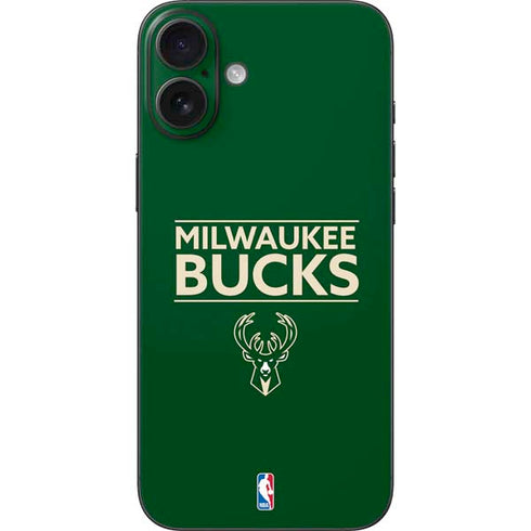 NBA Milwaukee Bucks Standard - Green iPhone 16 Plus Skin