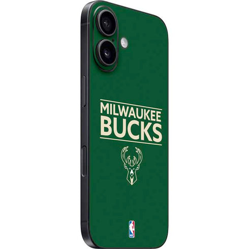 NBA Milwaukee Bucks Standard - Green iPhone 16 Plus Skin