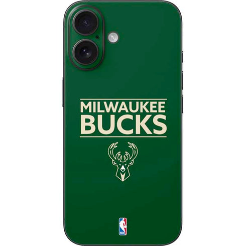 NBA Milwaukee Bucks Standard - Green iPhone 16 Skin