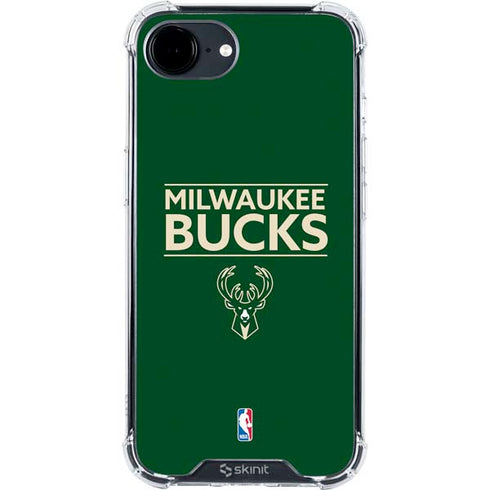 NBA Milwaukee Bucks Standard - Green iPhone 16e Clear Case
