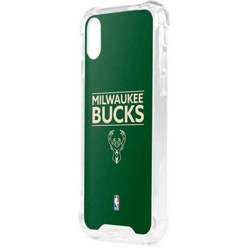 NBA Milwaukee Bucks Standard - Green iPhone XS Clear Case