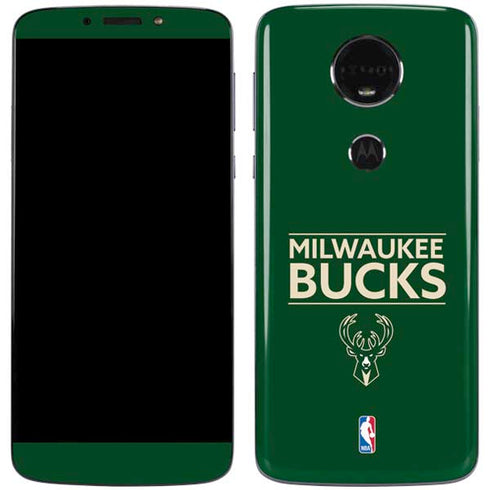 NBA Milwaukee Bucks Standard - Green Moto E5 Plus Skin