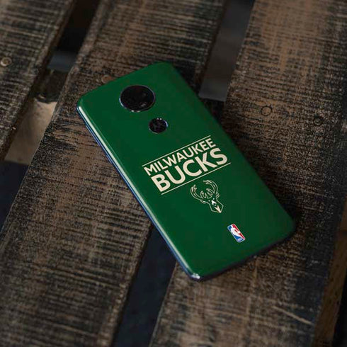 NBA Milwaukee Bucks Standard - Green Moto E5 Plus Skin