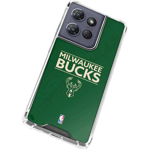 NBA Milwaukee Bucks Standard - Green Moto G 5G (2025) Clear Case