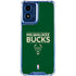 NBA Milwaukee Bucks Standard - Green Moto G 5G (2024) Clear Case