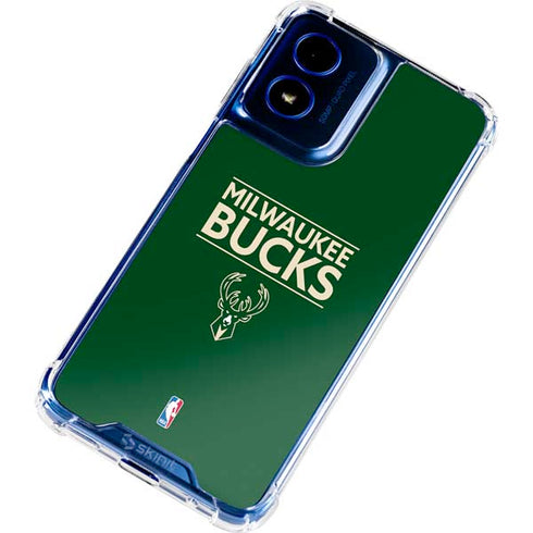 NBA Milwaukee Bucks Standard - Green Moto G 5G (2024) Clear Case