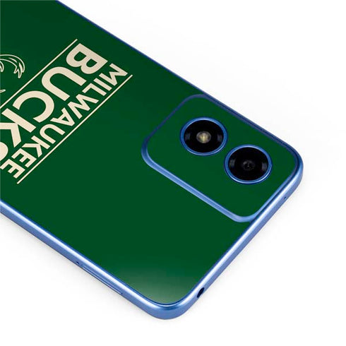NBA Milwaukee Bucks Standard - Green Moto G Play 4G (2024) Skin