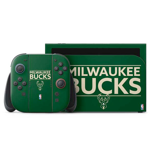 NBA Milwaukee Bucks Standard - Green Nintendo Switch 2 (2025) with Joy-Con Skin