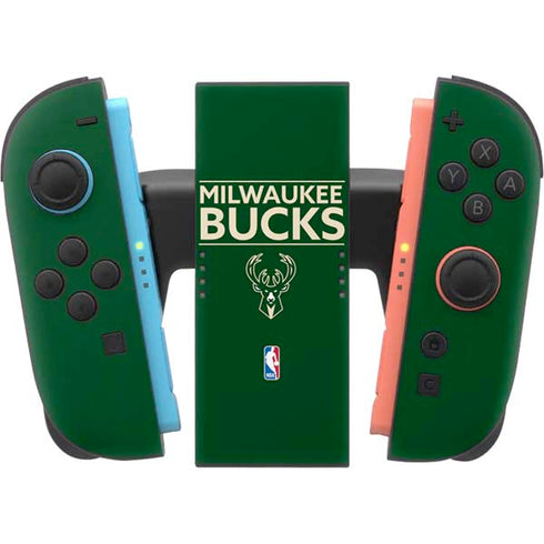 NBA Milwaukee Bucks Standard - Green Nintendo Switch 2 (2025) Joy-Con Controller Skin
