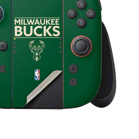 NBA Milwaukee Bucks Standard - Green Nintendo Switch 2 (2025) Joy-Con Controller Skin