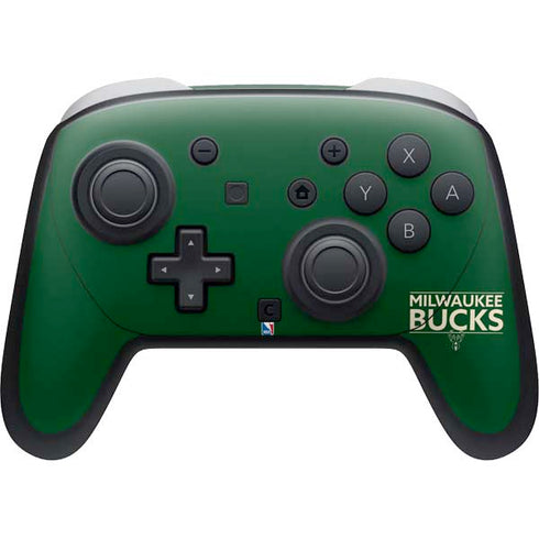 NBA Milwaukee Bucks Standard - Green Nintendo Switch 2 (2025) Pro Controller Skin