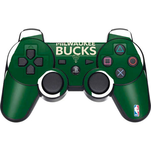 NBA Milwaukee Bucks Standard - Green PS3 Dual Shock wireless controller Skin