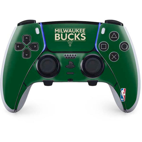 NBA Milwaukee Bucks Standard - Green PS5 DualSense Edge Pro Controller Skin