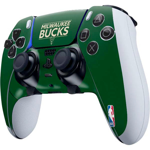 NBA Milwaukee Bucks Standard - Green PS5 DualSense Edge Pro Controller Skin