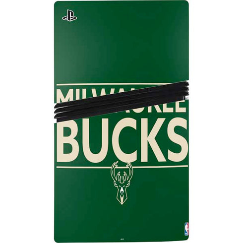 NBA Milwaukee Bucks Standard - Green PS5 Pro Console Skin
