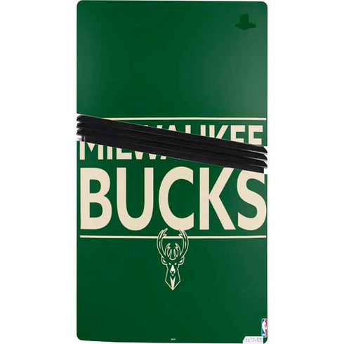 NBA Milwaukee Bucks Standard - Green PS5 Pro Console Skin