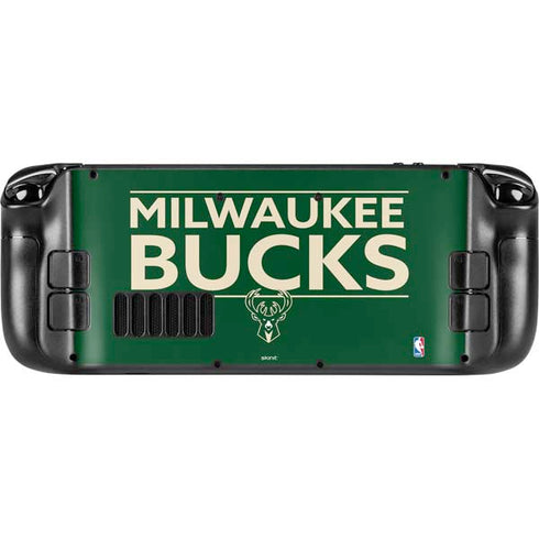 NBA Milwaukee Bucks Standard - Green Steam Deck Handheld Gaming Computer Skin