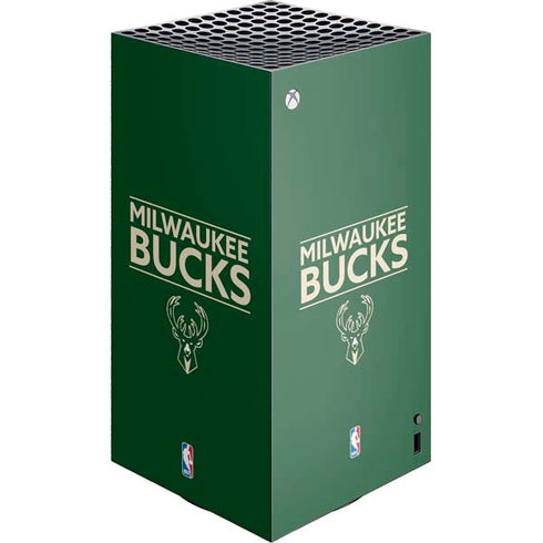 NBA Milwaukee Bucks Standard - Green XBox Series X Digital Edition Console Skin