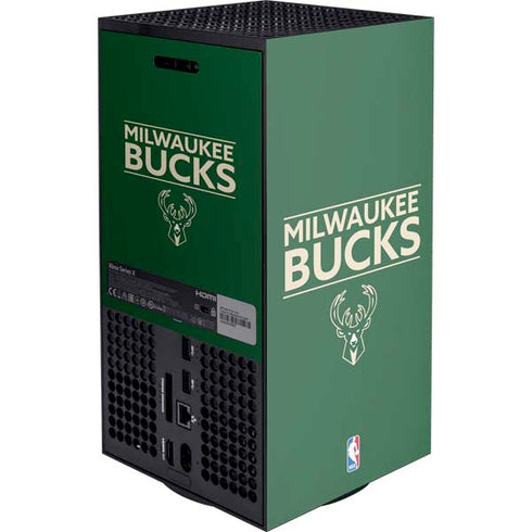 NBA Milwaukee Bucks Standard - Green XBox Series X Digital Edition Console Skin