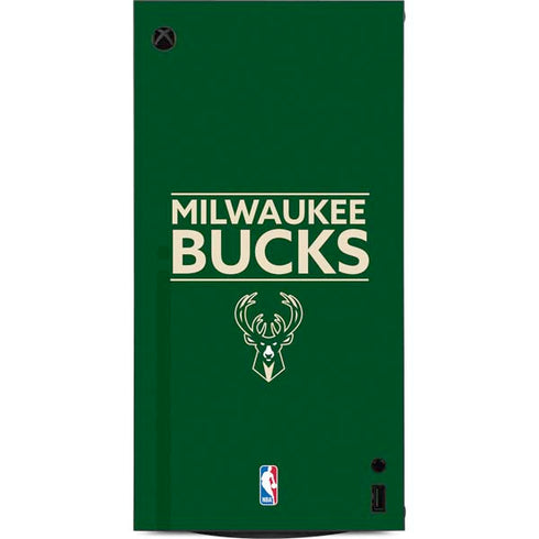 NBA Milwaukee Bucks Standard - Green XBox Series X Digital Edition Console Skin