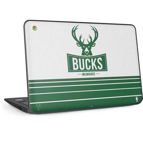 NBA Milwaukee Bucks Static HP Chromebook Skin
