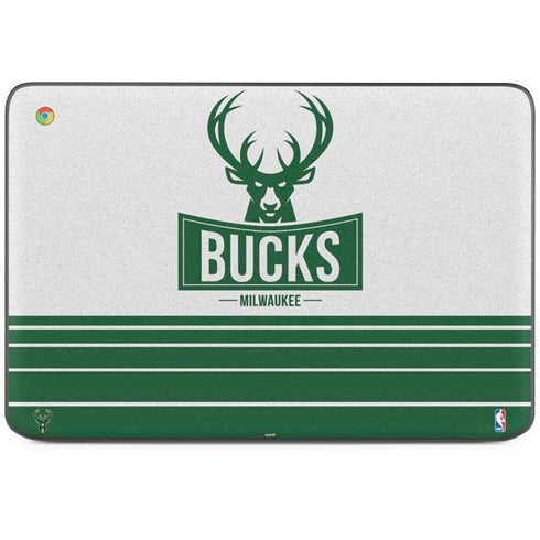 NBA Milwaukee Bucks Static HP Chromebook Skin