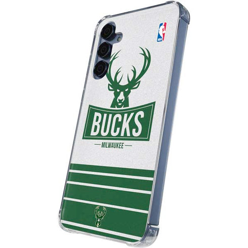NBA Milwaukee Bucks Static Galaxy A55 5G Clear Case