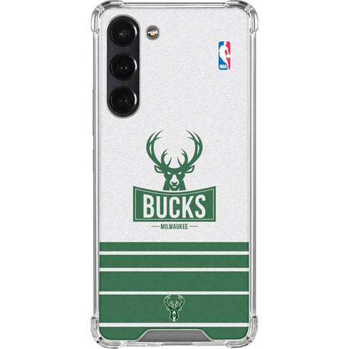 NBA Milwaukee Bucks Static Galaxy S24 FE Clear Case