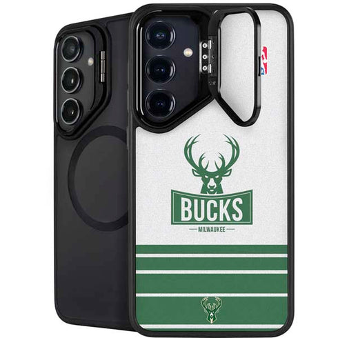 NBA Milwaukee Bucks Static Galaxy S24 FE Kickstand Case
