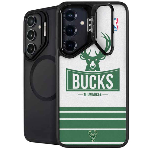 NBA Milwaukee Bucks Static Galaxy S25 Kickstand Case