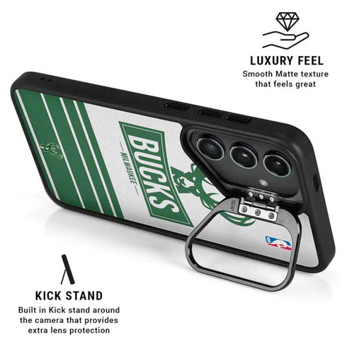 NBA Milwaukee Bucks Static Galaxy S25 Plus Kickstand Case
