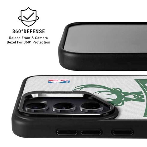 NBA Milwaukee Bucks Static Galaxy S25 Plus Kickstand Case