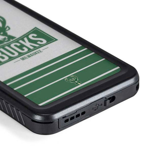 NBA Milwaukee Bucks Static Galaxy S24 Plus Waterproof Case