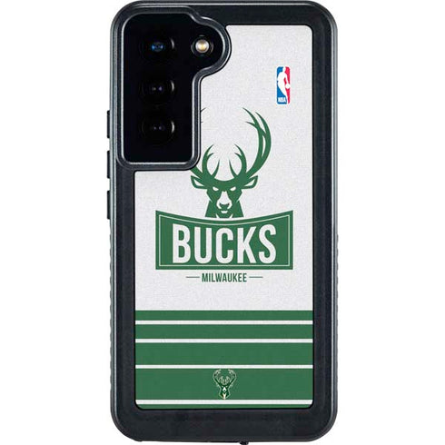 NBA Milwaukee Bucks Static Galaxy S24 Waterproof Case