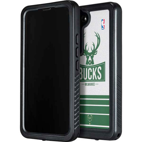 NBA Milwaukee Bucks Static Galaxy S24 Waterproof Case