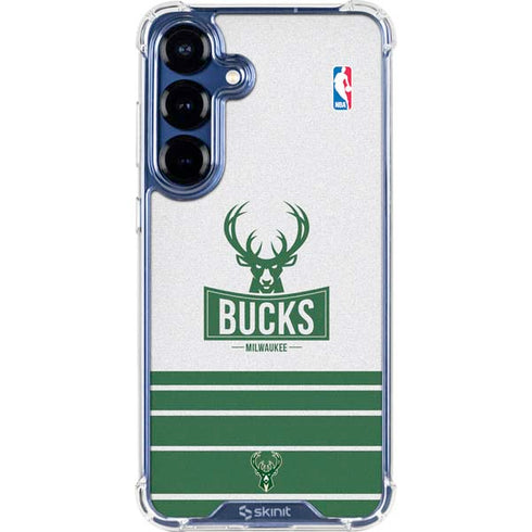 NBA Milwaukee Bucks Static Galaxy S25 Clear Case