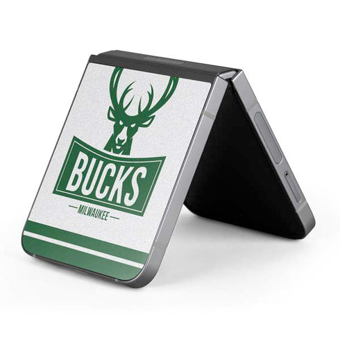 NBA Milwaukee Bucks Static Galaxy Z Flip6 Skin