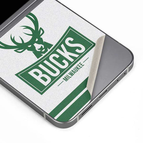 NBA Milwaukee Bucks Static Galaxy Z Flip6 Skin