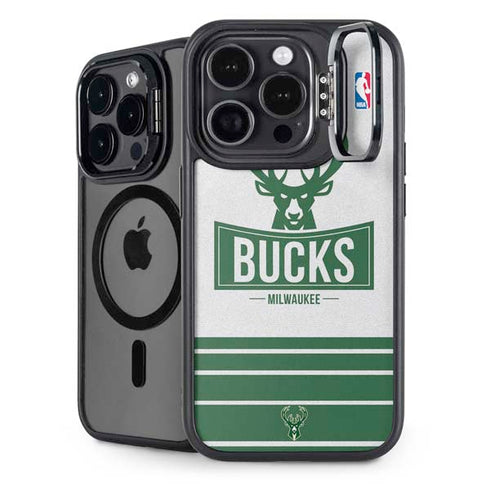 NBA Milwaukee Bucks Static iPhone 13 Pro Kickstand Case