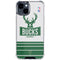 NBA Milwaukee Bucks Static iPhone 15 Clear Case