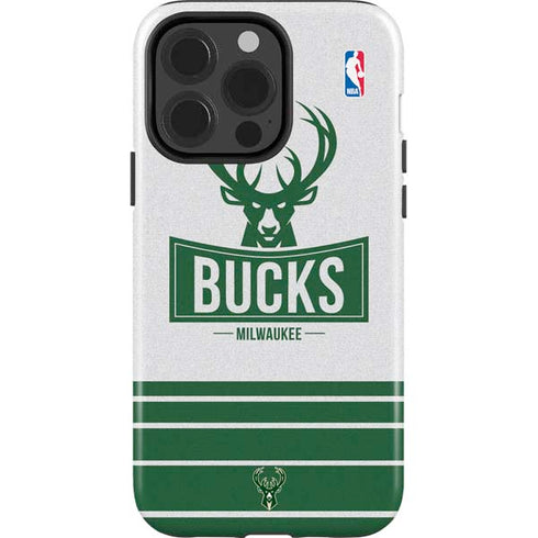 NBA Milwaukee Bucks Static iPhone 15 Pro Impact Case